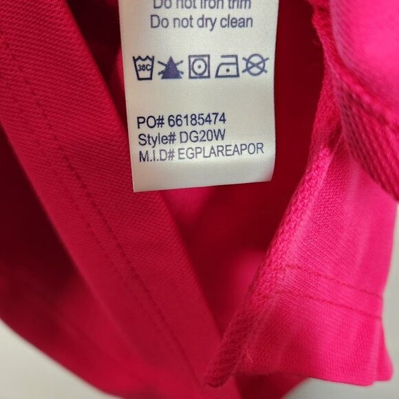 NWT Devon & Jones CrownLux Performance Ladies Plaited Polo - Crown Raspberry Sma - Picture 8 of 8